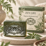 Zen Life Mugwort Handmade Soap – Botanical Herbal Cleansing Bar — A calming botanical ritual inspired by the simplicity of…